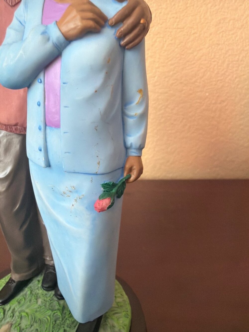 Vintage UTI Ebony Treasures African American Resin Figurines Lot of 3 Family - Picture 6 of 16